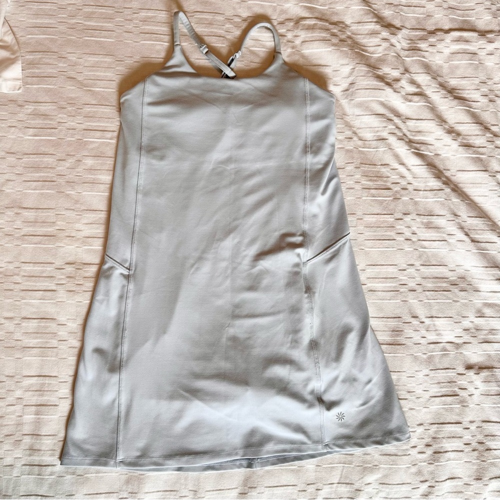 Athleta Girl Light Blue Athletic Dress with Shorts